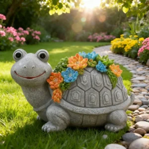 Solar Garden Turtle/Elephant/Dragon Statue Light