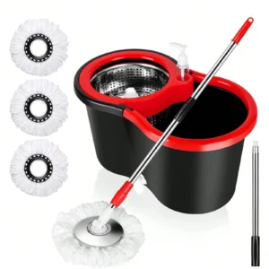 Spin Mop Bucket Set with Soap Dispenser