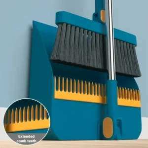 Broom and Dustpan with Long Handle Set