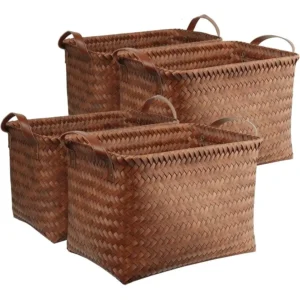 Handwoven Large Wicker Storage Baskets